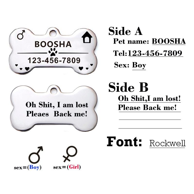 Custom Dog ID Tag – Stylish & Safety Combined