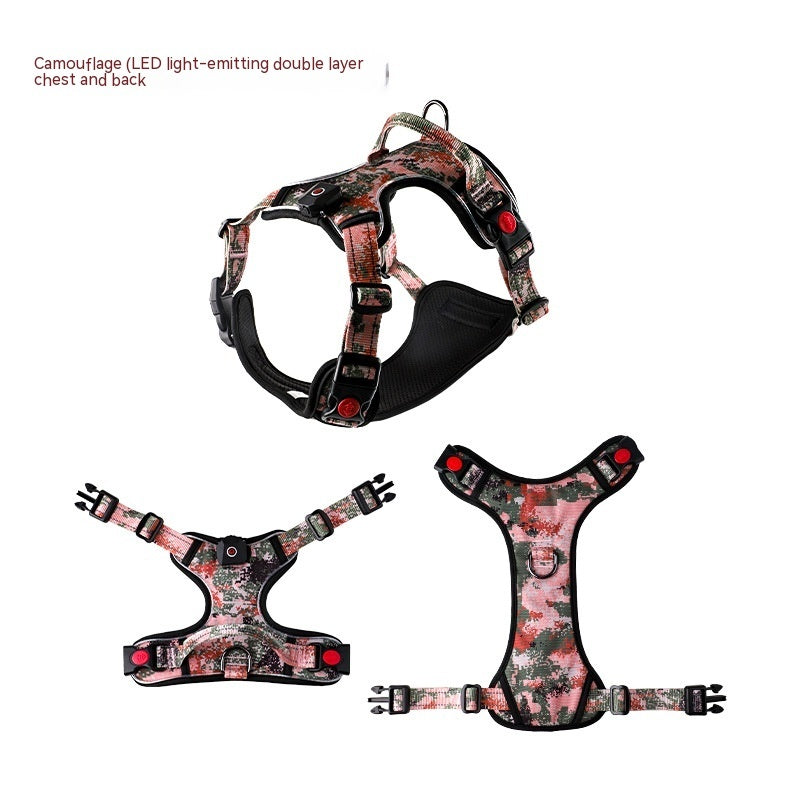 Glow-Up LED Dog Harness – USB Rechargeable Safety