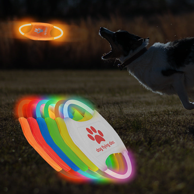 Glow-Up Dog Frisbee – LED Light-Up Flying Fun