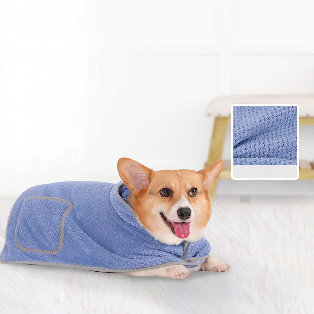 Ultra-Absorbent Dog Towel Robe – Dry in Style