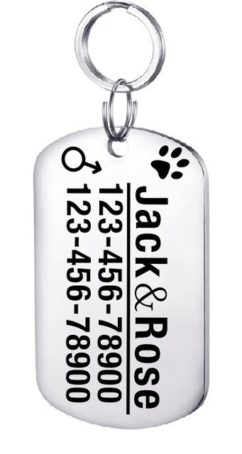 Custom Dog ID Tag – Stylish & Safety Combined