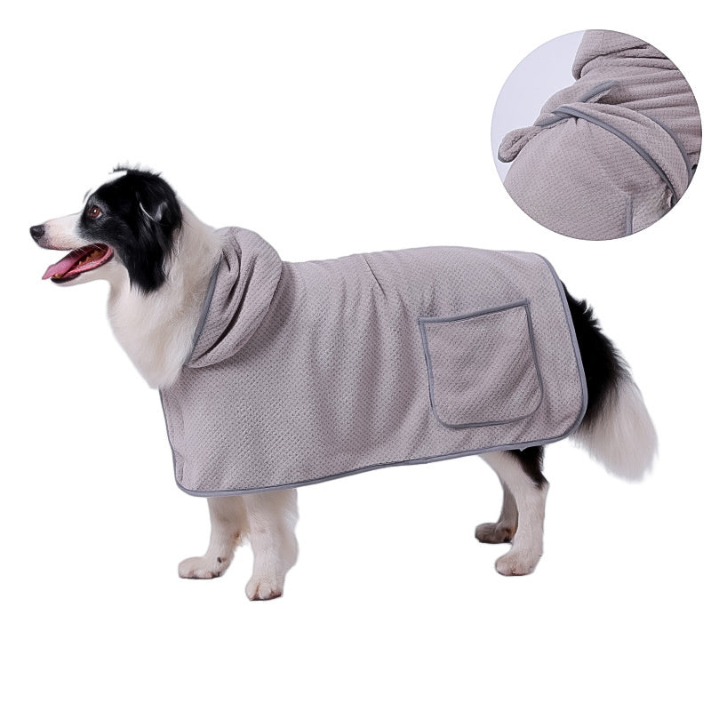 Ultra-Absorbent Dog Towel Robe – Dry in Style