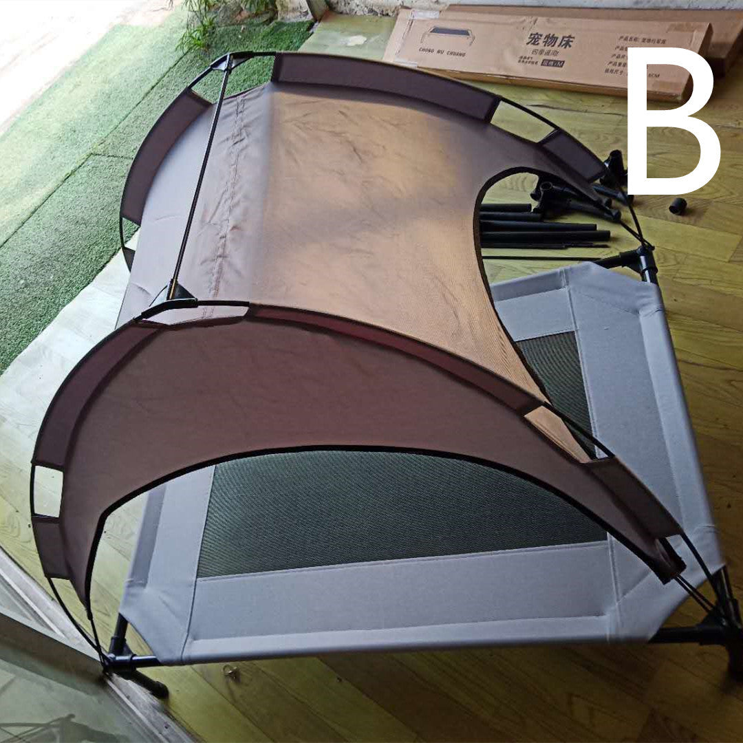 Covered Dog Bed with Canopy – Shade & Comfort Outdoors