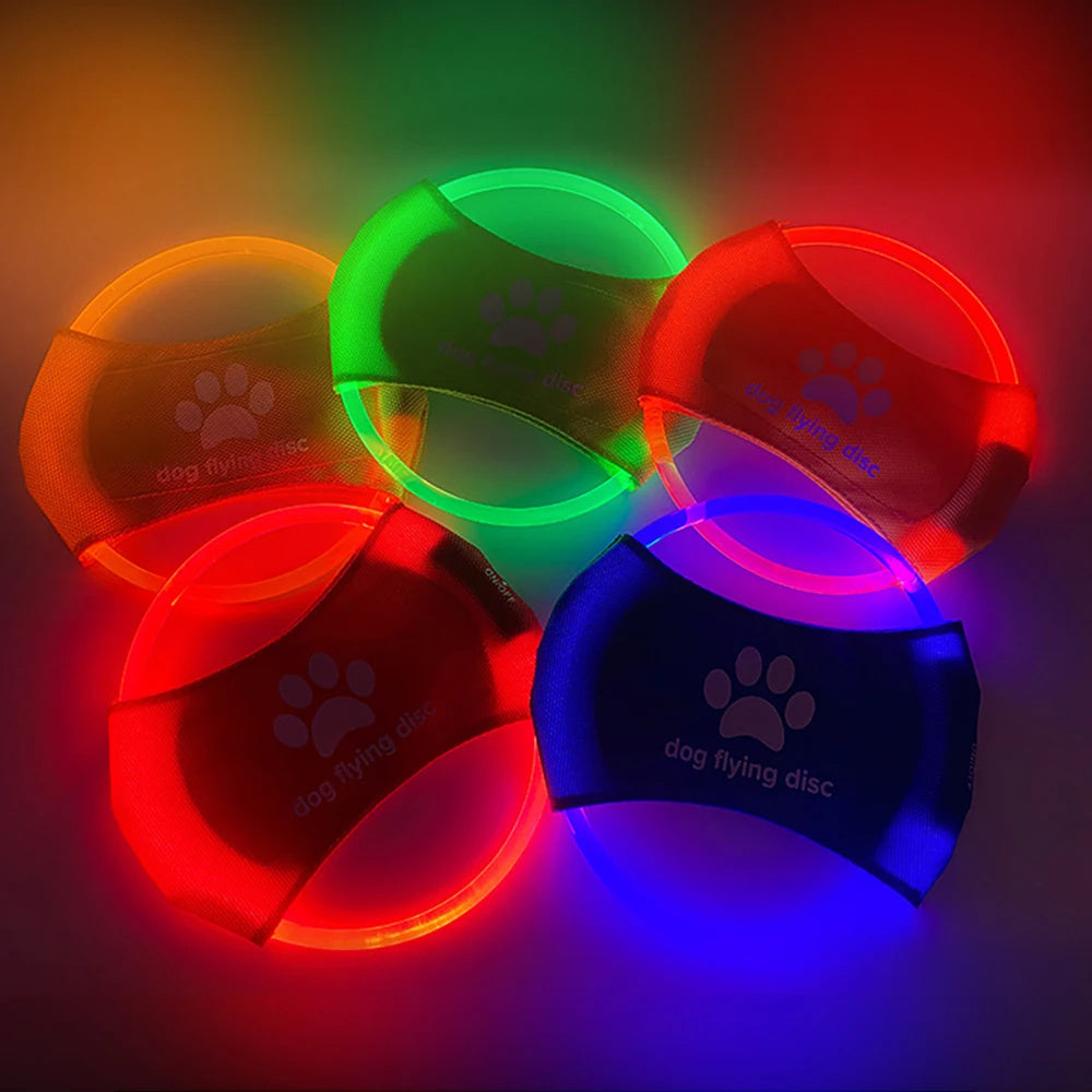 Glow-Up Dog Frisbee – LED Light-Up Flying Fun