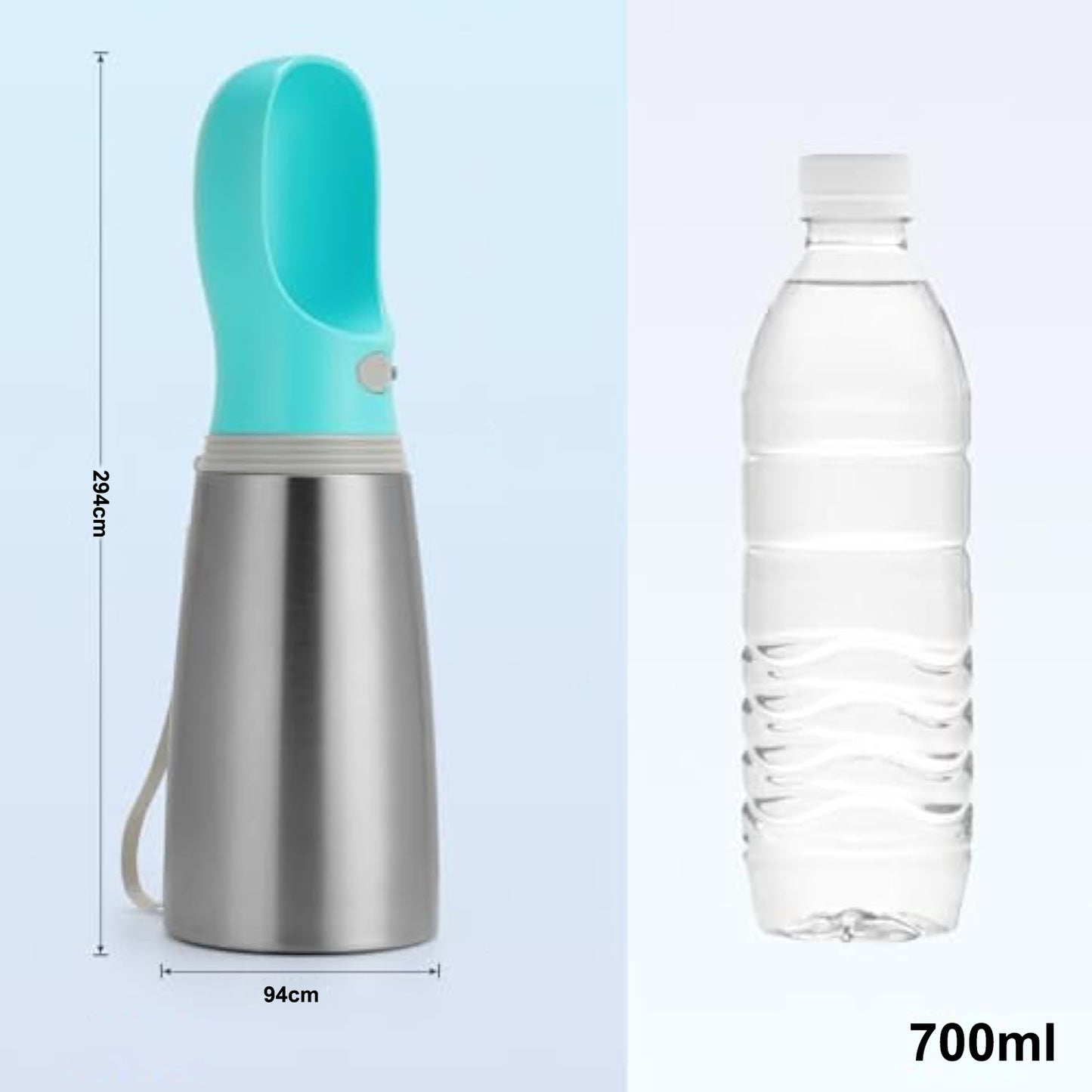 700ml Travel Dog Water Bottle – Spill-Free Hydration