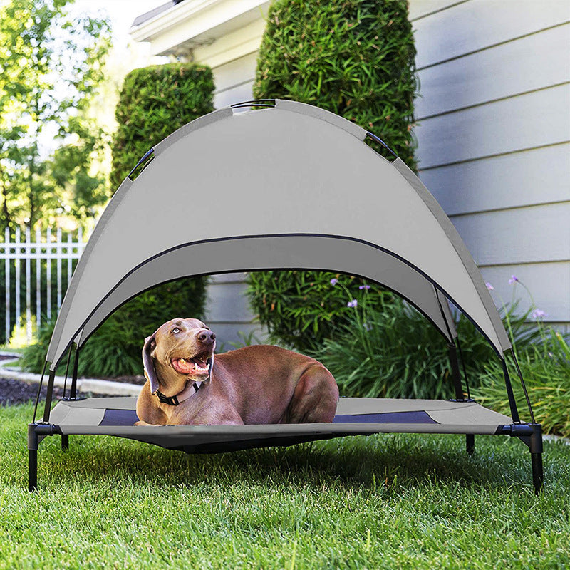Covered Dog Bed with Canopy – Shade & Comfort Outdoors