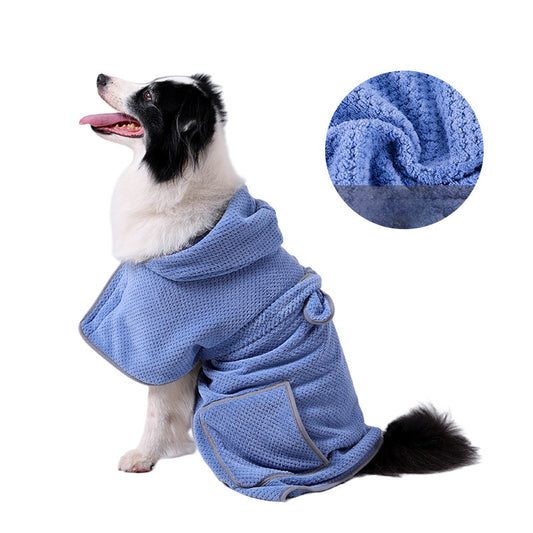 Ultra-Absorbent Dog Towel Robe – Dry in Style