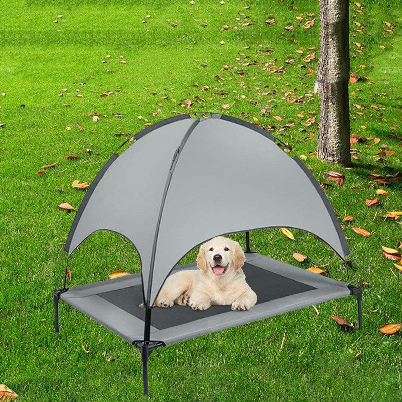 Covered Dog Bed with Canopy – Shade & Comfort Outdoors